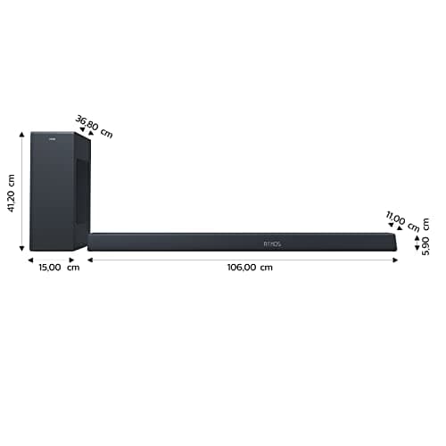 Philips Audio B8805/10 TV Barre de Son Caisson de Basse sans Fil (31 Canaux, 400 W, Bluetooth, Dolby Atmos, Hdmi Earc, Compatible DTS Play-FI, Assistants Vocaux, Profil Bas) - Image 9