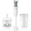 Bosch MSM66020 Hand Blender - Hand Blender 600 W - Splash Proof System - 12 Speeds + Turbo - Mini Chopper Included, Grey/White - Image 2
