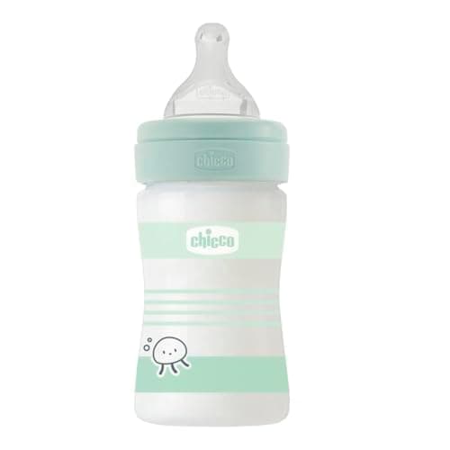 Slow Flow Wellness Bottle, Physio Soft Silicone Teat, Anti-Colic System, Reduces Regurgitation and Irritability, Glass Bottle 150 ml, 0 Months and Above, Neutral - Image 3