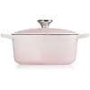 Le Creuset Signature Enamelled Cast Iron Casserole with Lid, Ø 24 cm, Round, 4.2 L, 4.3 kg, Shell pink, 21177247774430 - Image 3