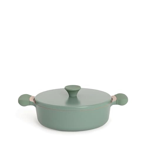 CREATE /POT STUDIO/Cast Aluminium Frying Pan Ø26cm with Ceramic Coating, Sage Green/Non-Stick Coating, for Induction, Gas, Ceramic, Electric and Halogen, PTFE and PFOA Free - Image 2
