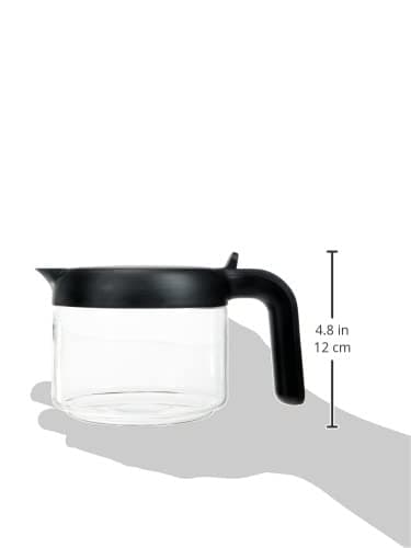 De'Longhi Pot à Café, Cafetière en Verre pour Machines à Café en Grains, avec Couvercle en Plastique, Facile à Manipuler et à Transporter, DLSC021, Capacité 750ml, Noir - Image 4