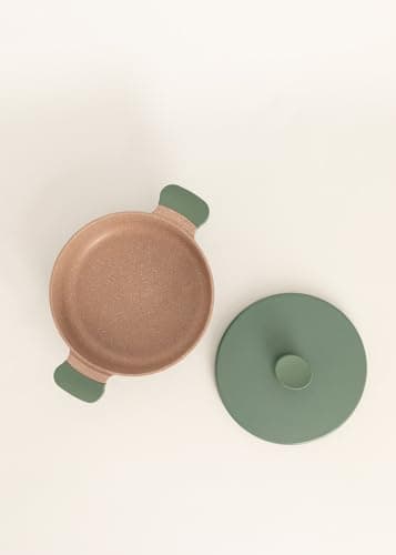 CREATE /POT STUDIO/Cast Aluminium Frying Pan Ø26cm with Ceramic Coating, Sage Green/Non-Stick Coating, for Induction, Gas, Ceramic, Electric and Halogen, PTFE and PFOA Free - Image 8