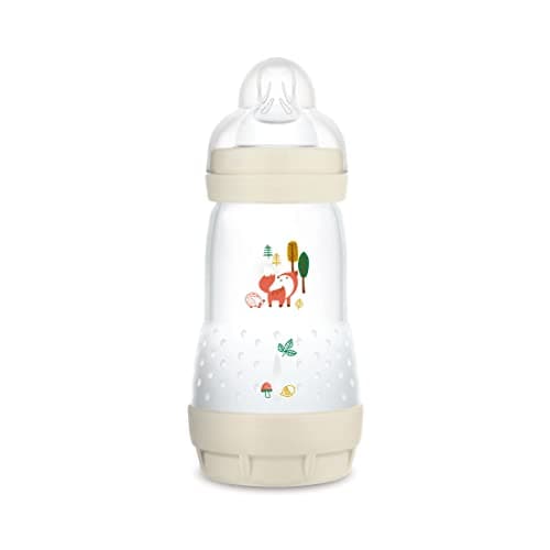 Mam Easy Start Self-Sterilising Anti-Colic Bottle with 2 Flow Teat, 260 ml, Beige - Image 2