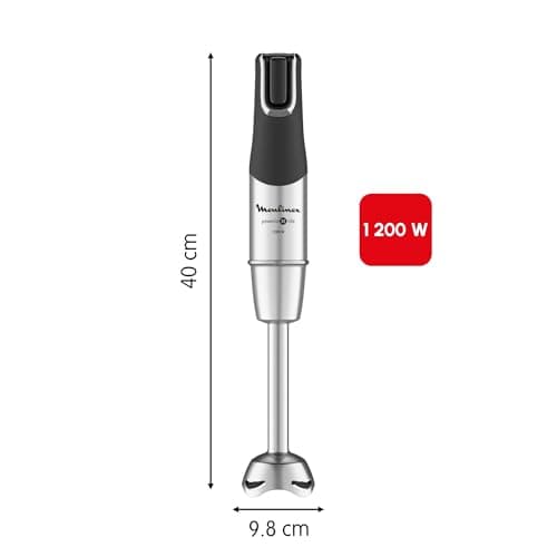 Moulinex InfinyForce Pro 1200W Hand Blender, Heavy Duty Powelix Blades, 5 Functions, Adjustable Speed, Chopper, Whisk, Measuring Cup, Accessory Kit, Dishwasher Safe, DD95JD10 - Image 5