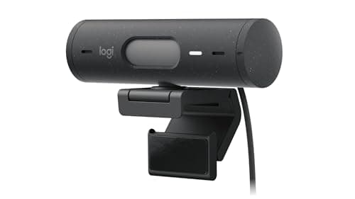 Logitech Brio 500 HD Streaming Webcam with Expo Auto, Show Mode, Dual Noise Cancelling Microphones, Privacy Webcam Flap, Compatible with Microsoft Teams, Google Meet, Zoom, USB-C Cable - Graphite - Image 5