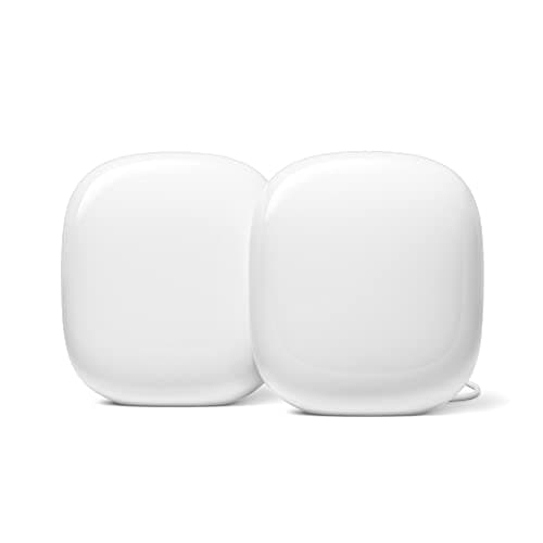 Nest Wifi Pro - Reliable 6E Wi-Fi System for Home - Fast Speed In Every Room - Mesh Network Router - Snow, x2 - Image 3
