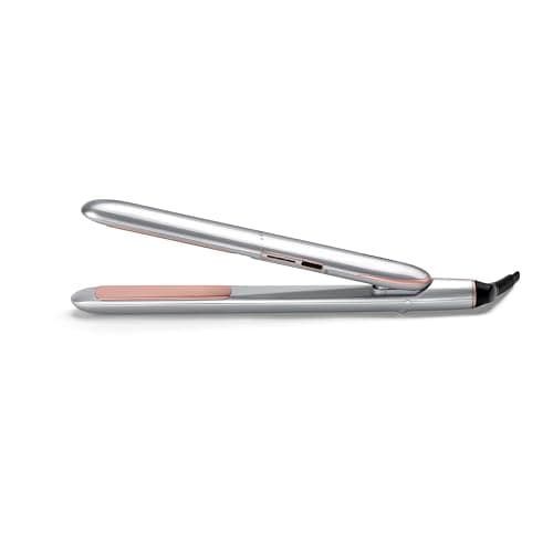 BaByliss Lisseur cheveux Cosmos – NOUVEAUTÉ 2025, Technologie céramique, 3 réglages de température 180–235°C, Multi-voltage, Argenté, ST260E - Image 7