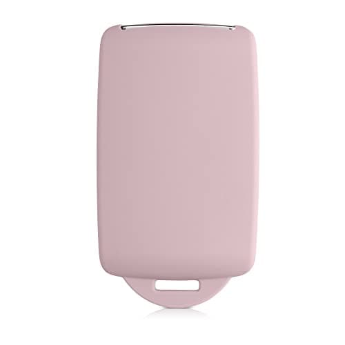 kwmobile Car Key Accessory Compatible with Renault Smart Key 4-Button (Keyless Go Only) – Soft Silicone Case with Key Fob Cap – Matte Antique Pink - Image 5