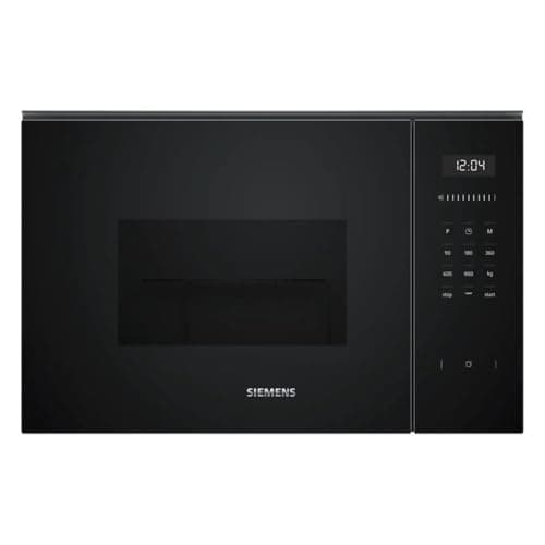 Siemens BE555LMB1 iQ500 Four à micro-ondes encastrable avec fonction grill 59 x 38 cm 900 W 25 l de surface de cuisson en acier inoxydable, commande TouchControl, aide au nettoyage hydrolytique - Image 2