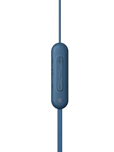 Sony WI-C100 Wireless Bluetooth Earphones - Up to 25 Hours of Battery Life - Built-in Microphone for Phone Calls - Compatible with Voice Assistants - Blue - Image 5