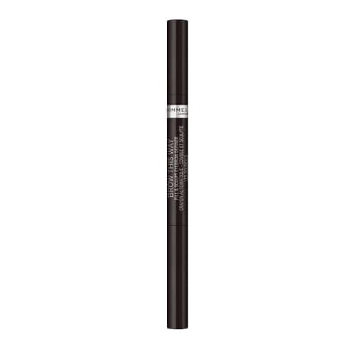 Rimmel Brow this Way Fill & Sculpt Eyebrow Brush Soft Black 04 - Image 2