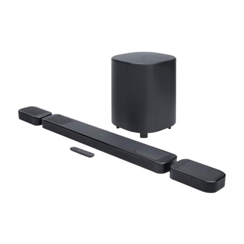 JBL Bar 1000 MK2, 7.1.4 Channel Bluetooth Soundbar for TV with Detachable Speakers, 10" Subwoofer, Dolby Atmos, DTS:X, HDMI eARC, Wi-FI, PureVoice 2.0 and MultiBeam 3.0, Black - Image 2