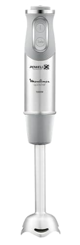 Moulinex quickchef Hand Blender with 3 Accessories, Stainless Steel, 10 Speed, 1000W - Image 6
