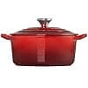 LE CREUSET 21401200602455 Cast Iron Heart Casserole Dish with Heart Shaped Button, 20 cm, Cherry - Image 4