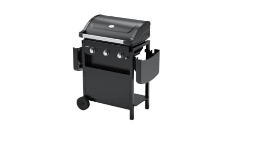 Campingaz Compact Class 3 L Gas Grill, Compact Barbecue Gas Grill Cart with 3 Aluminized Steel Burners, Lid with Thermom, Grease Collection Tray & 2 Folding Side Shelves, 7.5 kW - Image 3
