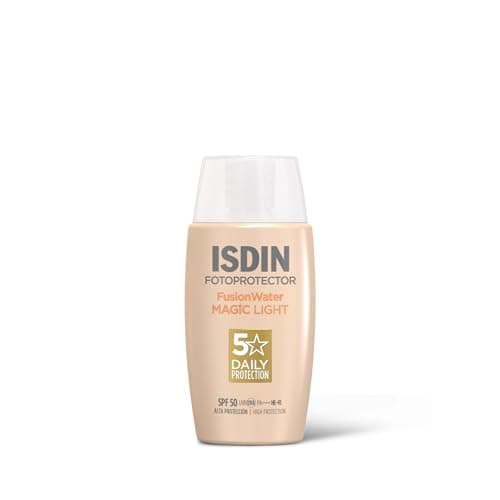ISDIN Fotoprotector Fusion Water MAGIC SPF 50 Light (50 ml) | Natural Tinted Face Sunscreen | Ultra-light, Invisible Protection - Image 3