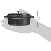 STAUB Enamelled Cast Iron Mini Casserole Dish with Lid, Suitable for All Heat Sources Including Induction, Oval, 11 cm, 0.25 L, 1 kg, Graphite Grey - Image 7
