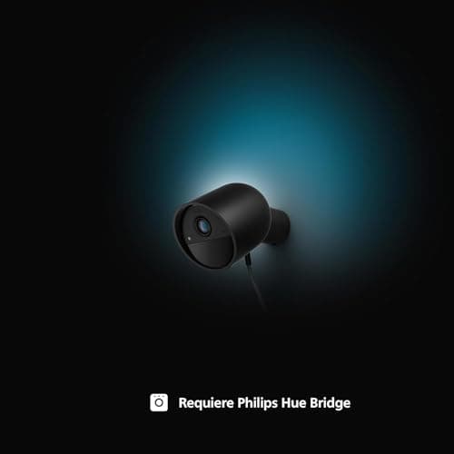 Philips Hue Secure, HD 1080P Wired Camera, Indoor or Outdoor Use, Single App Control, Black + Philips Hue Motion Sensor Wireless Motion Sensor - Image 4