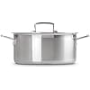 Le Creuset 96200724001000 Round Casserole Dish with Lid, 24 cm, 3-Ply Stainless Steel, Capacity 5.3 L, Silver - Image 6
