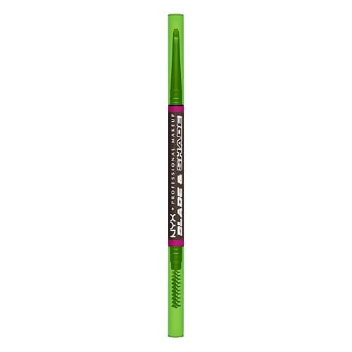 NYX Professional Makeup - Crayon à Sourcils - Mine Fine et Mine Plate - Formule Sans Bavure et Sans Transfert - Tenue Longue Durée 16H - Formule Vegan - Blade & Shade - Teinte : Ash Brown - Image 3