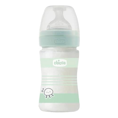 Slow Flow Wellness Bottle, Physio Soft Silicone Teat, Anti-Colic System, Reduces Regurgitation and Irritability, Glass Bottle 150 ml, 0 Months and Above, Neutral - Image 2