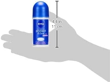 NIVEA Déodorant Bille Protect & care (1 x 50 ml), déodorant femme protection efficace 48H, déo femme inspiré de la crème NIVEA, Anti transpirant avec alcool - Image 8