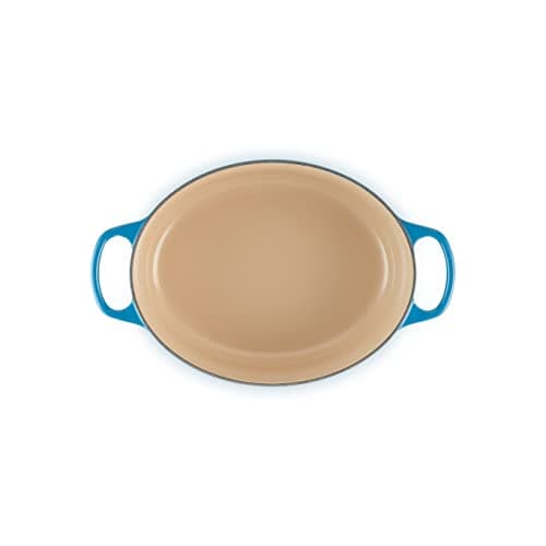 LE CREUSET, Signature Enamelled Cast Iron Casserole Dish with Lid, Ø 25 cm, Oval, Compatible with All Heat Sources (Induction Included), Capacity: 3.2 L, 3.65 kg, Marseille Blue - Image 7
