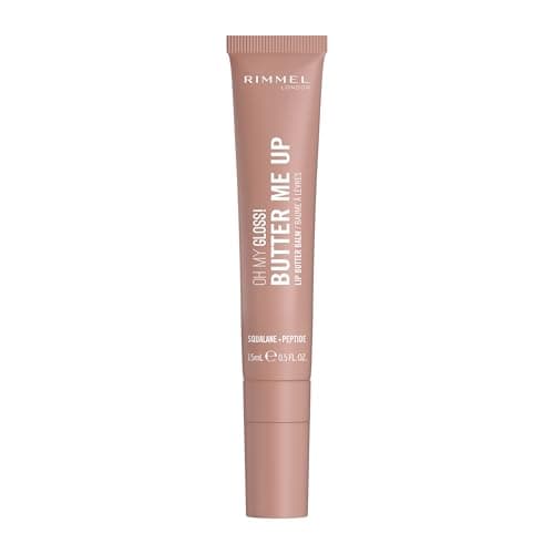 Rimmel London Oh My Gloss Butter Me Up Baume à lèvres 002 Latte Delight, hydratant, teinté, Soin des lèvres, Hydratation, Nourrissant, Squalane, 15 ml - Image 3