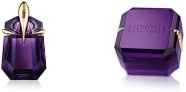 Set of Mugler Alien Refillable Eau de Parfum 30 ml + Mugler Alien Body Cream Sublimating Perfume, Moisturizes, Beautifies, Illuminates, Perfumes, Moisturizing Body Cream for Women 200 ml