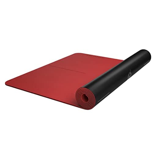 Peloton Reversible Workout Mat | 71" x 26" with 5mm Thick, Premium Heavy Duty Yoga Mat and Floor Mat, Tear and Scratch Resistant, Black, Red - Image 3