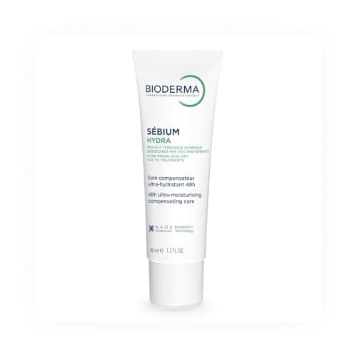 BIODERMA Sébium Hydra – Soin hydratant et nourrissant – Pour les peaux à tendance acnéique – Compense les effets secondaires des traitements contre l’acné – Tube 40 ml - Image 2