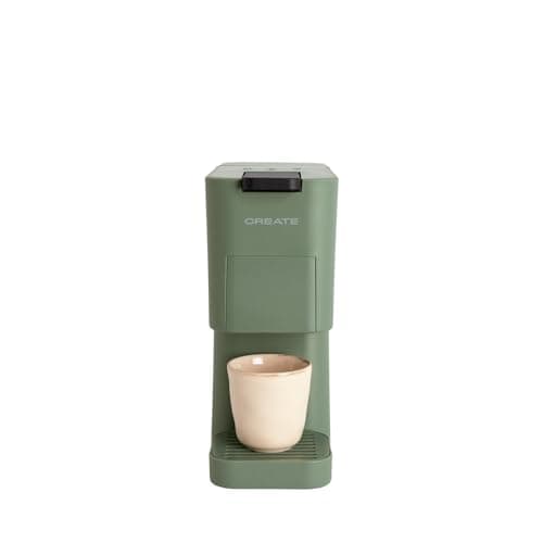 CREATE / THERA STUDIO/Multicapsule Express Coffee Machine and Sage Green Ground Coffee/Touch Panel, 19 Bar, Programmable, 3 Interchangeable Adapters, Anti-Vibration System, 1450 W - Image 2