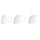 Okuli 12 x Silicone Earbuds for Sony WF-C500 Headphones Earphones in White - Image 4