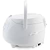 Yum Asia Panda Mini Rice Cooker with Ninja Ceramic Bowl and Advanced Fuzzy Logic (3.5 Cups, 0.63 Litre) 4 Rice Cooking Functions, 4 Multicooker Functions, 220-240V (Arctic White) - Image 7