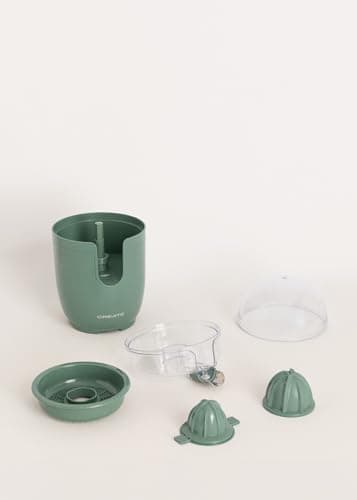 CREATE /JUICER RETRO/Sage Green Electric Citrus Juicer/Includes Two Cones, Anti-Drip System, 280ml Capacity, Easy to Use and Clean, Easy to Use and Clean, 90W - Image 8