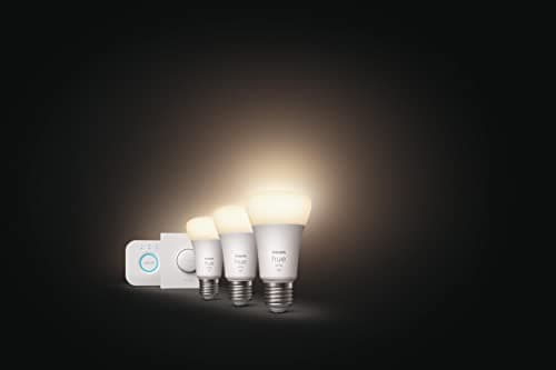 Philips Hue Kit de démarrage White : 3 Ampoules LED Intelligentes et connectées E27, Pont de Connexion, Bouton Smart Hue, Compatible Bluetooth, Alexa, Google Assistant, Apple HomeKit - Image 6