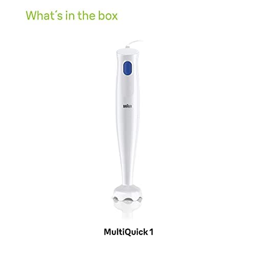 Braun MultiQuick 1 Hand Blender MQ10.000P, Lightweight Blender with EasyTwist Technology, One Speed, 450W, White - Image 6
