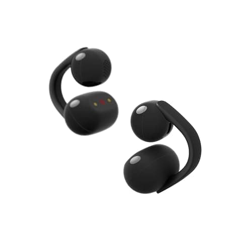 Écouteurs Sony LinkBuds Clip à Oreilles Libres, Conception Confortable à Clipser, 3 Modes d'écoute et Son Riche, Assistant Vocal IA, Commande par tapotement, iOS et Android – Noir - Image 2