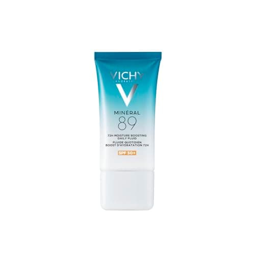 Vichy, Mineral 89, Daily Hydration Boost Fluid 72h SPF50+, Moisturizing and Fortifying Care, High Sun Protection, Enriched with Hyaluronic Acid, Non-Comedogenic, Fragrance Free, 50 ml - Image 3