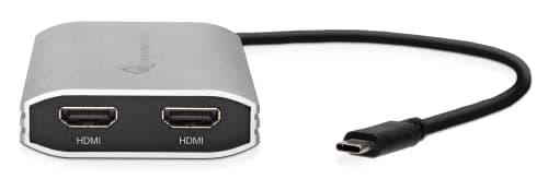 OWC USB-C Dual HDMI 4K Display Adapter with DisplayLink for Apple Mac Silicon M1 and M2 or other USB-C or Thunderbolt Mac or PC - Image 3