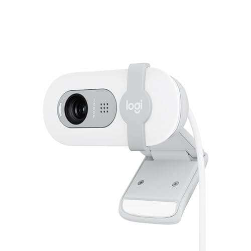 Logitech Brio 100 Full HD Webcam for Meeting/Streaming, Auto Light Balance, Built-in Microphone, Privacy Pane, USB-A, for Microsoft Teams, Google Meet, Zoom - White - Image 3