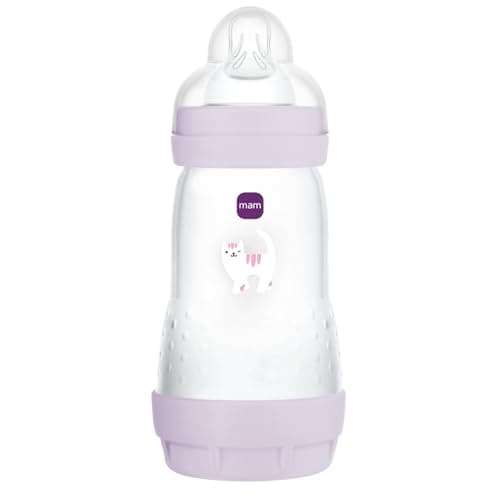 MAM Easy Start/Anti-Colic Bottle - 260 ml - Lilac - Flow 2 Teat - Image 2