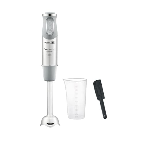 Moulinex Quickchef DD65ADES Hand Blender + Spatula, Metal Base, 1000 W, 10 Speed, Measuring Jug, 800 ml, Powelix Blades, Grey - Image 2