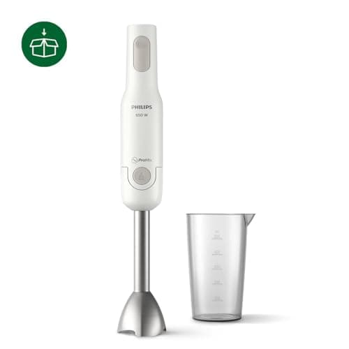 Philips Daily Blender Collection ProMix Hand Blender - 650 W Power, Anti-Splash Technology, Ergonomic Design, One-Button Release System (HR2534/00) - Image 4