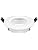 4 x GU10 Recessed Spotlights Aluminium White, Recessed LED Ceiling Spotlights with GU10 Socket, Round Extra Flat Bracket for LED or Halogen Lamps, Mounting Hole Diameter 60-70 mm - Image 3