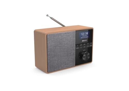 Philips Audio TAR5505/10 Radio Portable, Radio de Cuisine (Bluetooth, Étui Bois, Radio Dab+, Diaphragme 3 Pouces à Large Bande, Minuteur de Cuisine, Fonctionne sur Réseaux Ou à Piles, Noir - Image 7