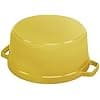 STAUB Enamelled Cast Iron Casserole Dish with Lid, Suitable for All Heat Sources Including Induction, 4 People, Round, 24 cm, 3.70 L, 4.7 kg, Lemon - Image 3