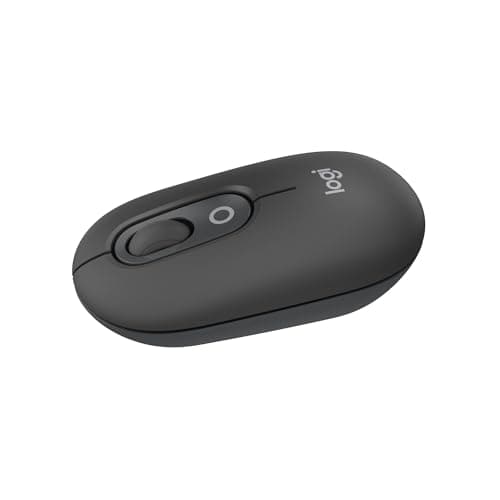 Logitech Pop Mouse, Compact and Portable Wireless Bluetooth Mouse with Programmable Buttons and Discrete Clicks, Easy-Switch Between 3 Devices, Laptop, Tablet, PC – Graphite - Image 2