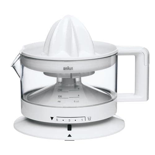 Braun Electric Citrus Press CJ3000WH, Bowl 350 ml, 20 W, Orange Juice, Lemon, Grapefruit, White - Image 2